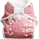 Vimse One Size Diaper Cover + Inserts - Rusty Pink Teddy