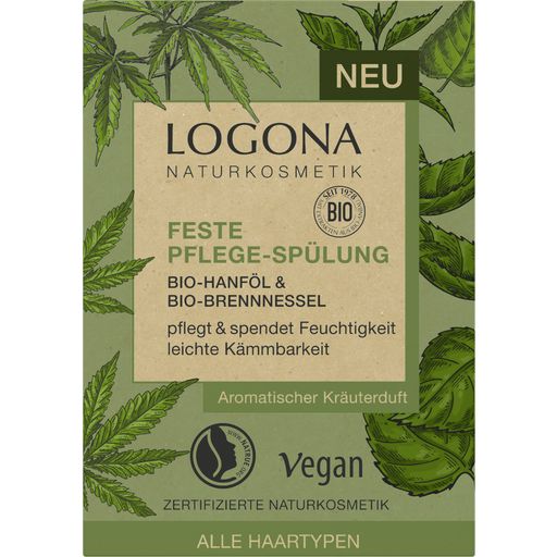 LOGONA Feste Spülung Bio-Hanf & Bio-Brennnessel - 60 g
