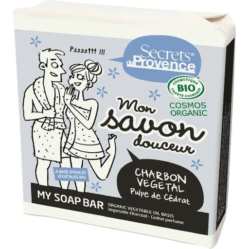Secrets de Provence Mild Soap with Activated Charcoal - 100 g