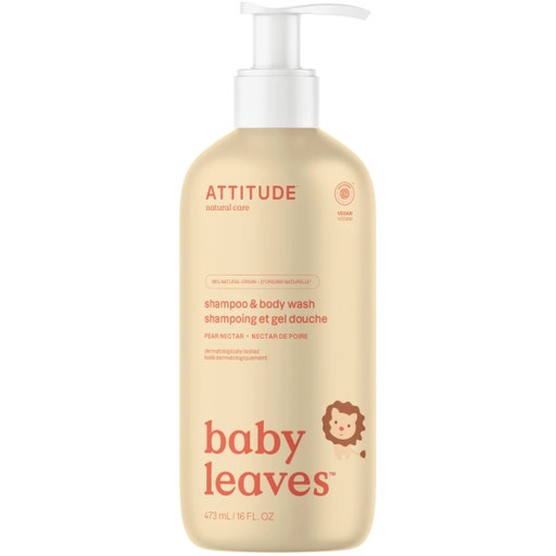 Attitude baby leaves 2-in-1 Shampoo & Body Wash - Pear Nectar