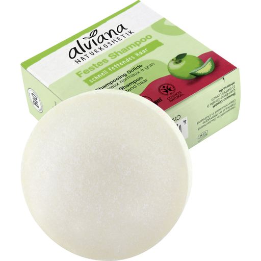 alviana Naturkosmetik Vaste Shampoo Bio Appel & Bio Aloë Vera - 60 g