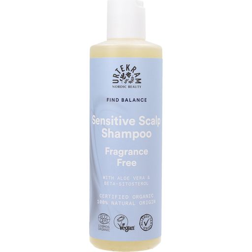 URTEKRAM Fragrance Free Sensitive Scalp Shampoo - 250 ml