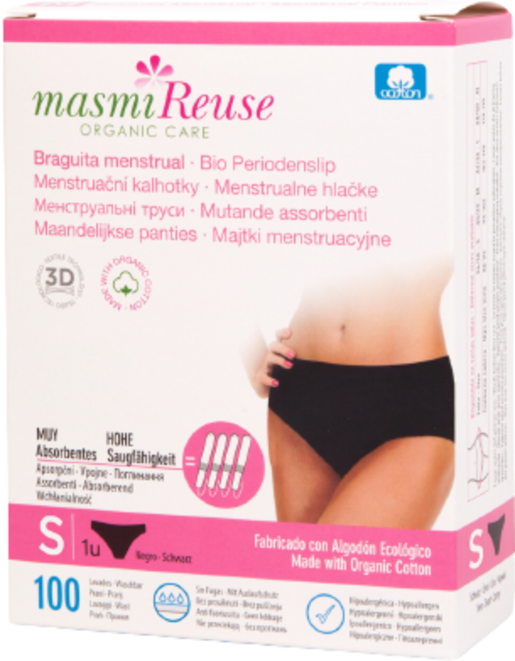 Meeway Womens Underwear Period Panties Leak-Proof Organic Cotton
