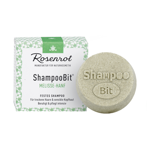 Rosenrot ShampooBit® Shampoing Mélisse - Chanvre - 60 g