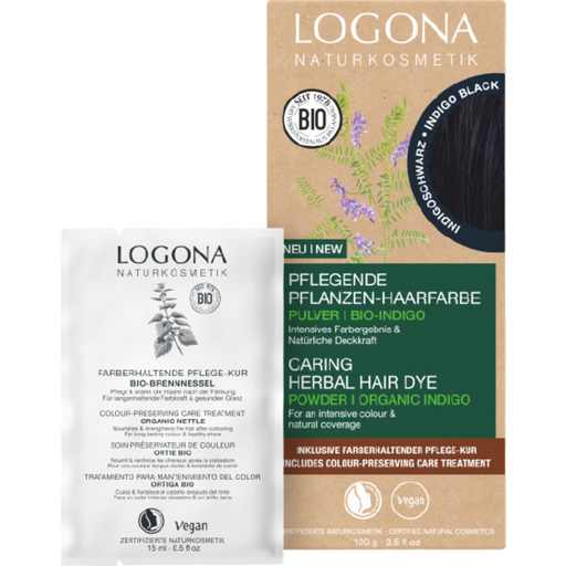LOGONA Herbal Hair Colour Indigo Black - 100 g