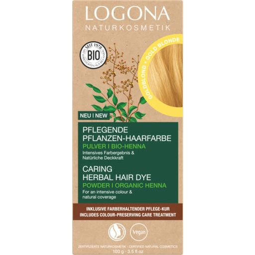 LOGONA Növényi hajfesték - Aranyszőke - 100 g