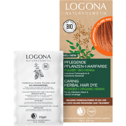 LOGONA Pflanzen-Haarfarbe Pulver Flammenrot - 100 g
