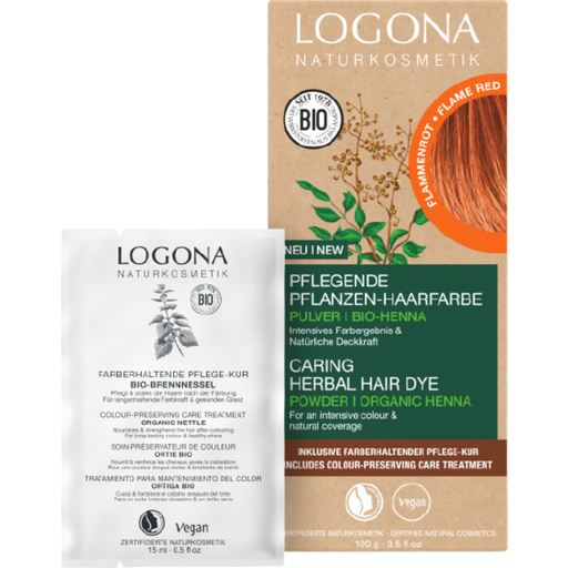 LOGONA Herbal Hair Colour Powder Flame Red - 100 g