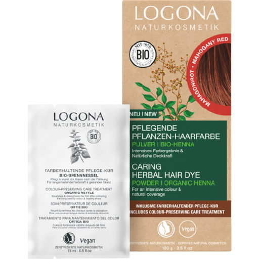 LOGONA Herbal Hair Colour Powder Mahogany Red - 100 g