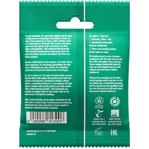 Tandpasta Tabletten Stevia-Mint met Fluoride - 125 Stuks