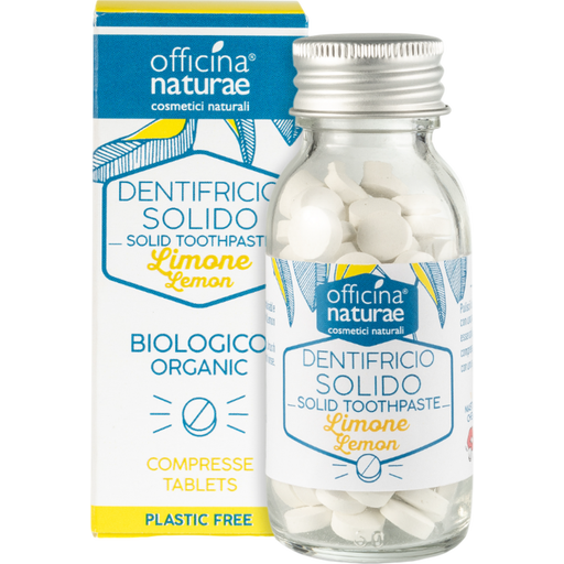 Officina Naturae Solid Toothpaste Tablets - Lemon  