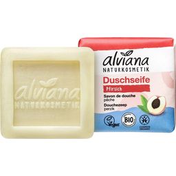 alviana Naturkosmetik Tuhé sprchové mýdlo s broskví