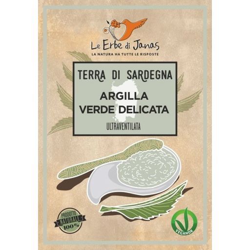 Le Erbe di Janas Hellävarainen vihreä savi - 50 g