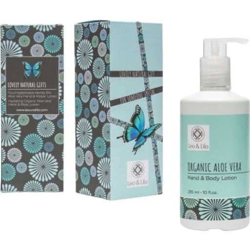 Organic Aloe Vera Hand & Body Lotion Gift Box - 295 ml