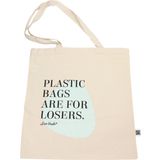 EccoVerde Katoenen tas "No plastic"