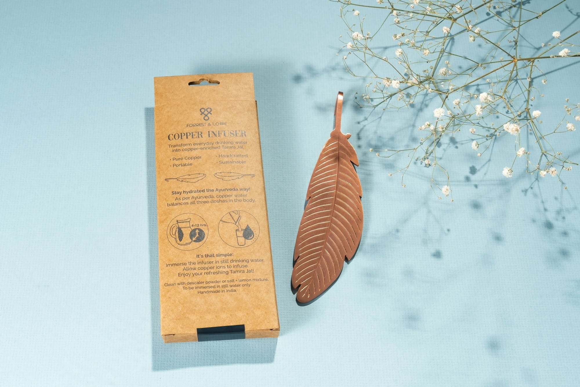 Forrest & Love Copper Infuser - Feather 