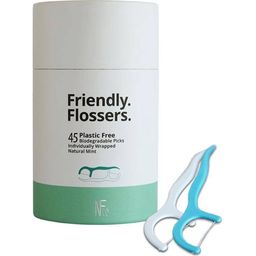 Natural Family CO. Friendly. Flossers. Floss Picks - 45 unidades