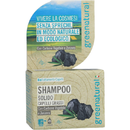 Greenatural Shampoo Bar met Actieve Kool en Gember - 55 g