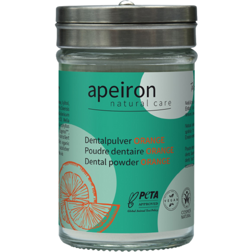 Apeiron Auromère puder do mycia zębów Pomarańcza - 40 g