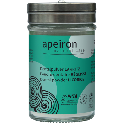 Apeiron Auromère puder do mycia zębów Lukrecja - 40 g