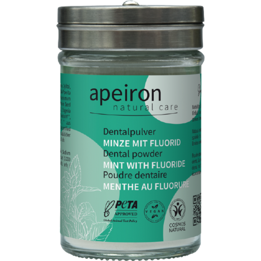 Apeiron Auromère Dentalpulver Minze + Fluorid - 40 g
