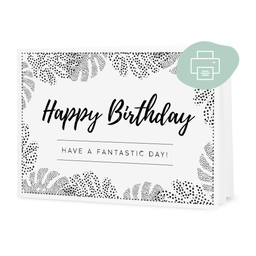 Tarjeta Regalo "Happy Birthday" Auto-imprimible