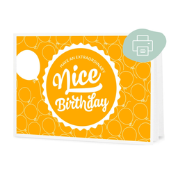 Nice Birthday - Подаръчен ваучер за разпечатване