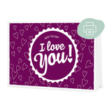 I Love You! - Chèque-Cadeau à Télécharger