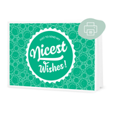Nicest Wishes! - Chèque-Cadeau à Télécharger