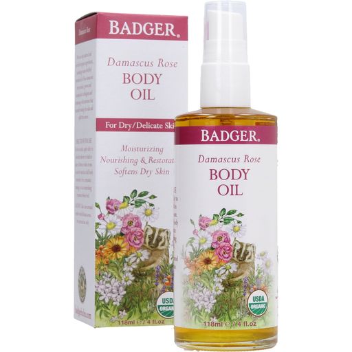 Badger Balm Damascus Rose Antioxidant Body Oil - 118 мл