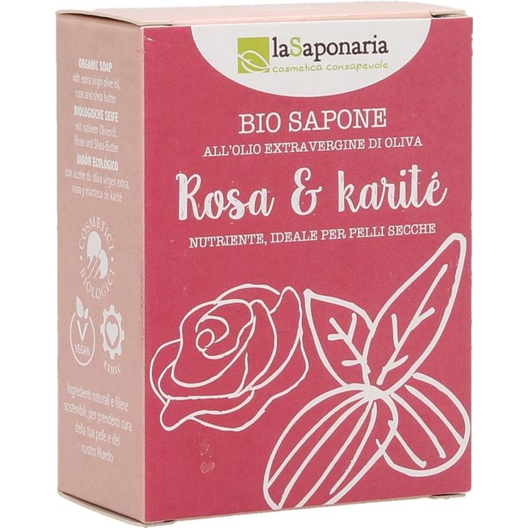 La Saponaria Seife Rose And Sheabutter 100 G Ecco Verde Onlineshop