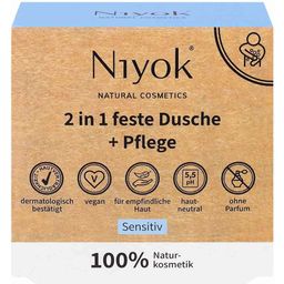 Niyok 2in1 feste Dusche+Pflege Sensitiv - 80 g