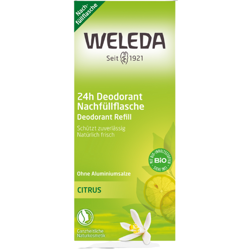 Weleda Recharge Spray Déodorant 24h Citrus - Flacon de recharge (200 ml)