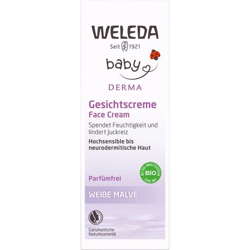 Weleda Baby Sensitive Witte Malva Gezichtscrème - 50 ml
