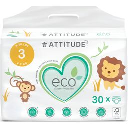 Attitude Organic Baby Diapers - Size 3 (4 - 9 kg)