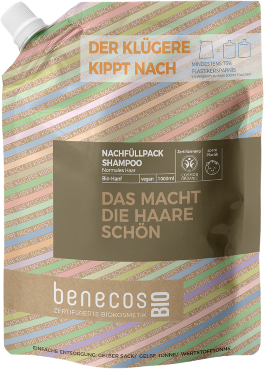 benecosBIO Shampoo per l'Uso Quotidiano, 1.000 ml