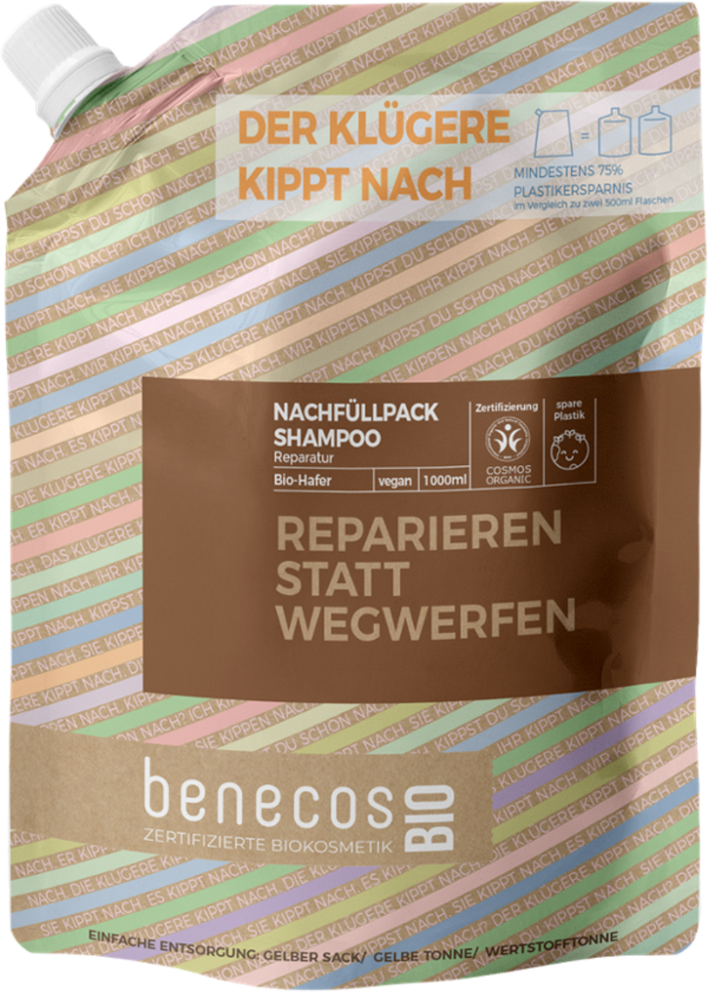 benecosBIO Shampoo Riparatore - 1.000 ml