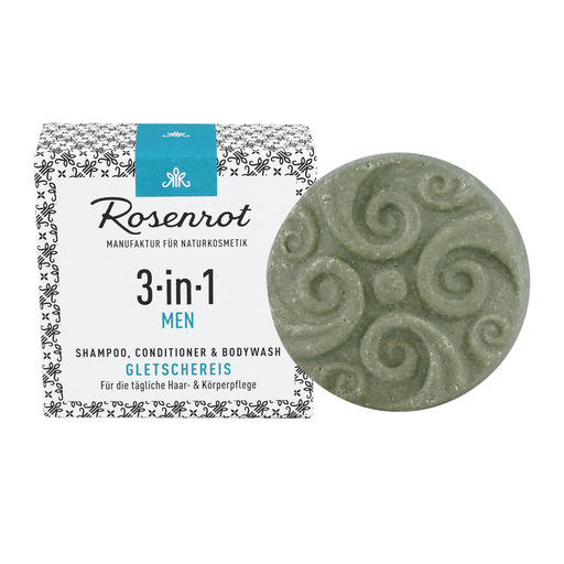 Rosenrood ShampooBit® MEN 3in1 Gletsjerijs - 60 g