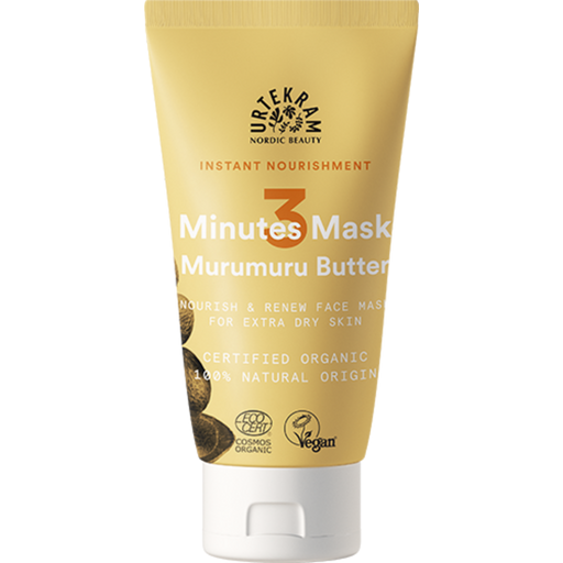 Urtekram 3 Minutes Gesichtsmaske Murumuru Butter - 75 ml