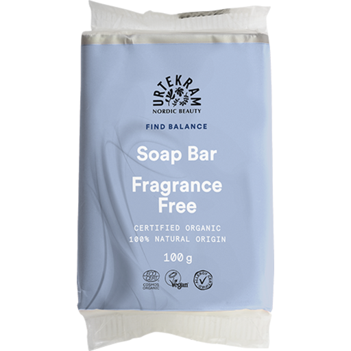 Urtekram Fragrance Free Soap Bar - 100 g