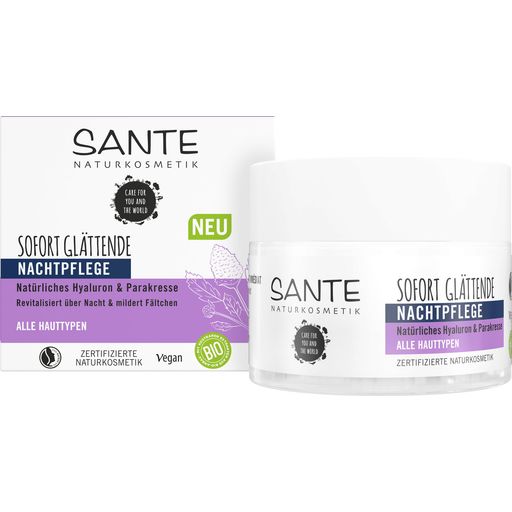 SANTE Naturkosmetik Instant Smooth Night Cream - 50 ml