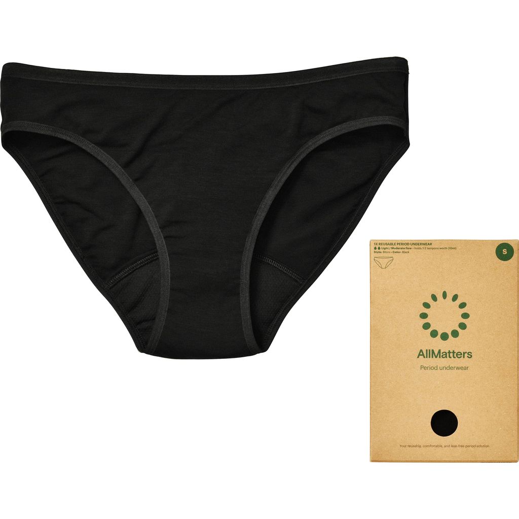 Imse Black Thong Period Underwear - Light Flow - Ecco Verde Online Shop