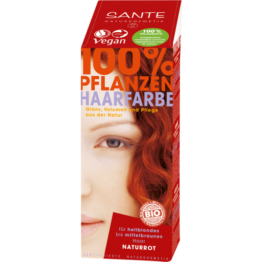 Растителна боя за коса Естествено червено - 100 г
