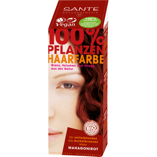 SANTE Växtbaserad hårfärg mahognyröd - 100 g