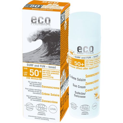 eco cosmetics Crema Solare Colorata Surf & Fun SPF50+ - 50 ml