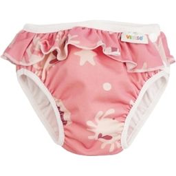 Vimse Swim Nappy M - Pink whale frill