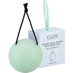 GLOV Konjac Facial Sponge Green Clay - 1 Stuk