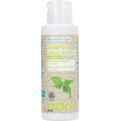 greenatural Shampoo Lavaggi Frequenti Lino & Ortica - 100 ml