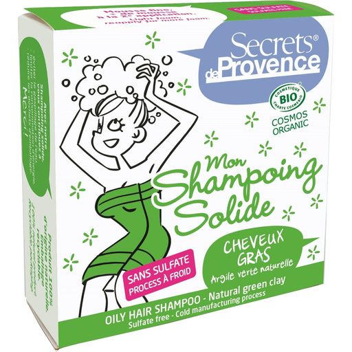 Secrets de Provence Trdni šampon za mastne lase - 85 g