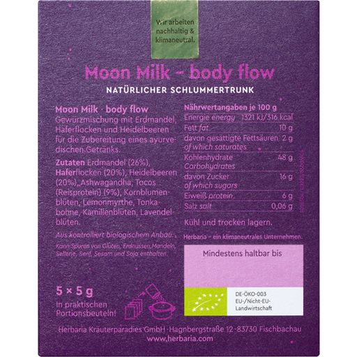 Herbaria Biologische Moon Milk - body flow - 25 g